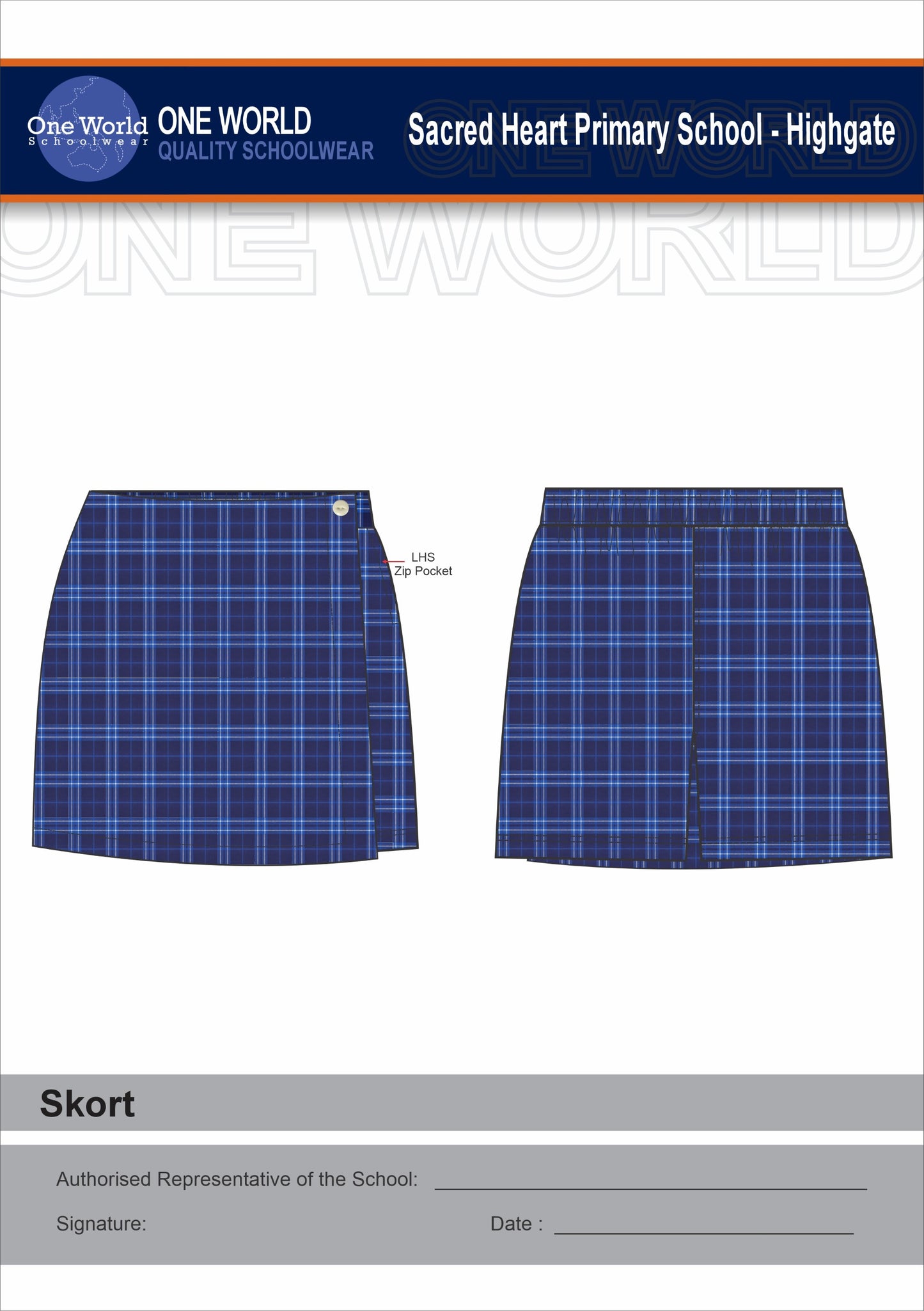 Girls Summer Skort